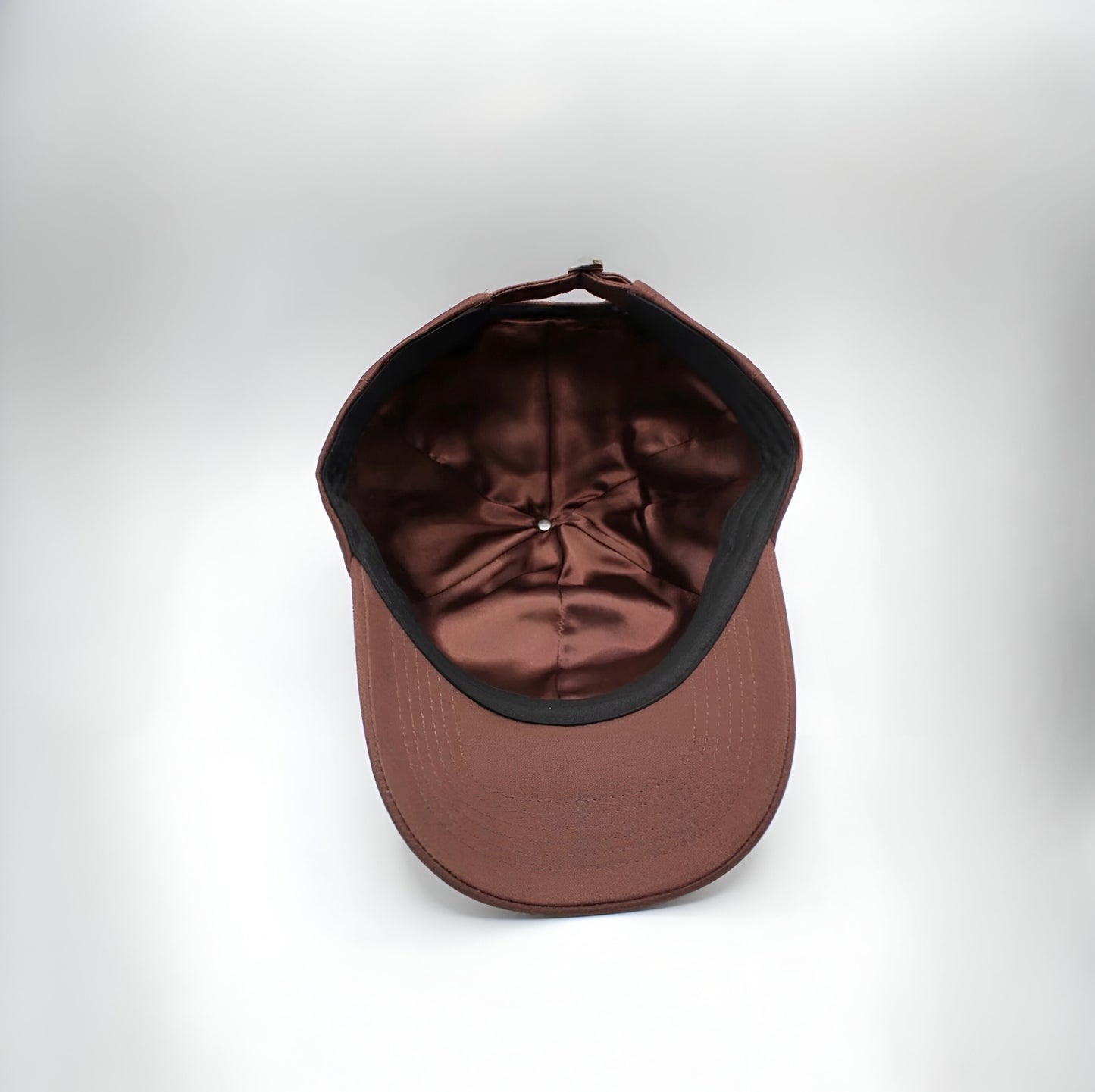 Brown Satin-Lined Cap