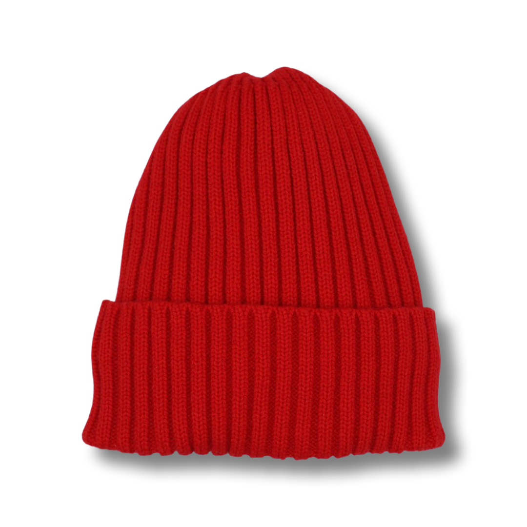 Red Satin-Lined Beanie - Toddler