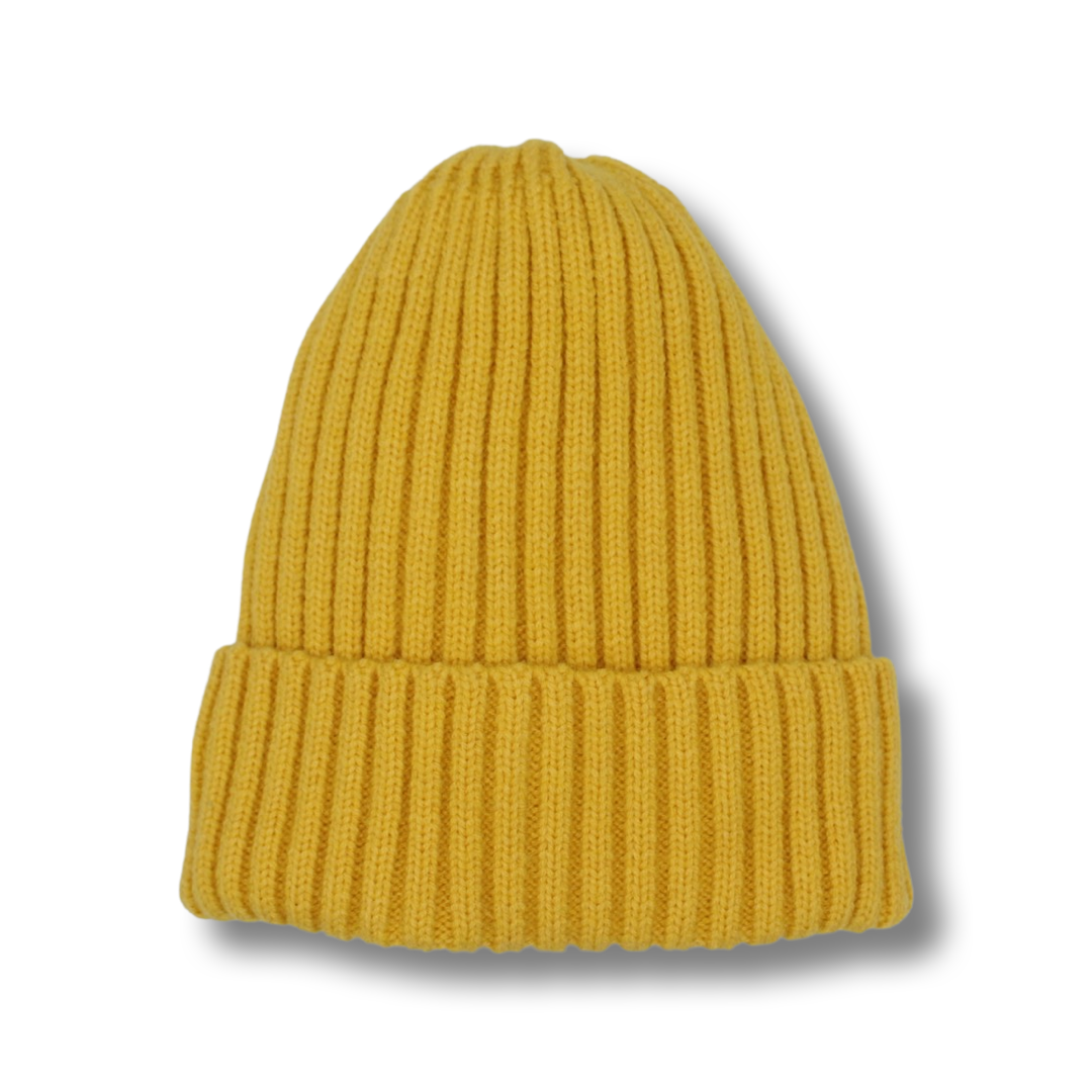 Yellow Satin-Lined Beanie - Toddler