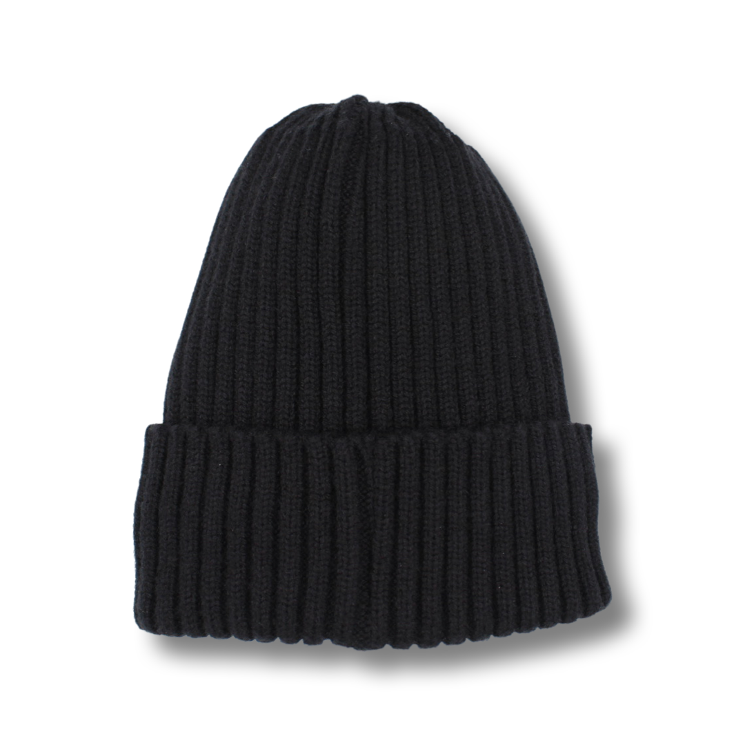 Black Satin-Lined Beanie - Toddler