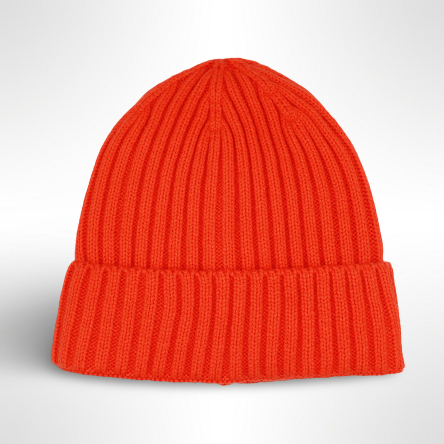 Orange Satin-Lined Beanie
