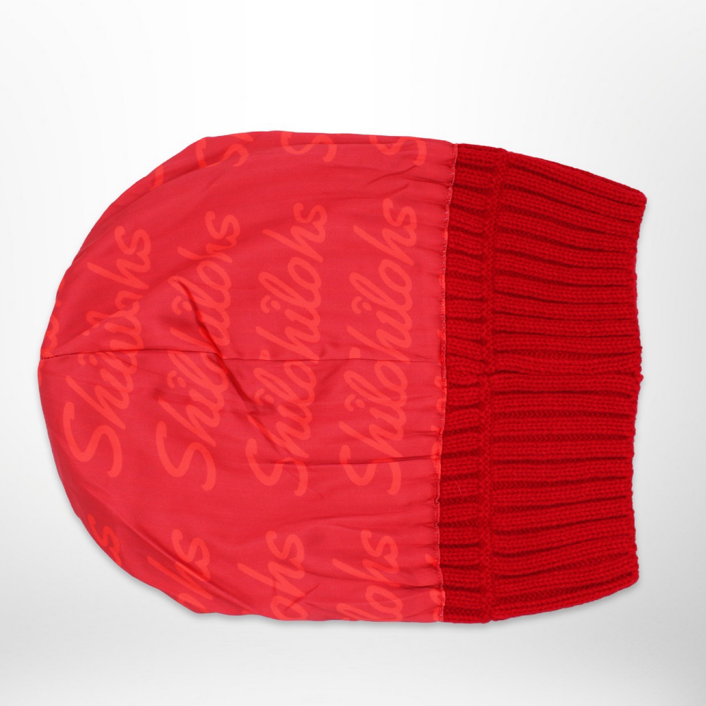 Red Satin-Lined Beanie