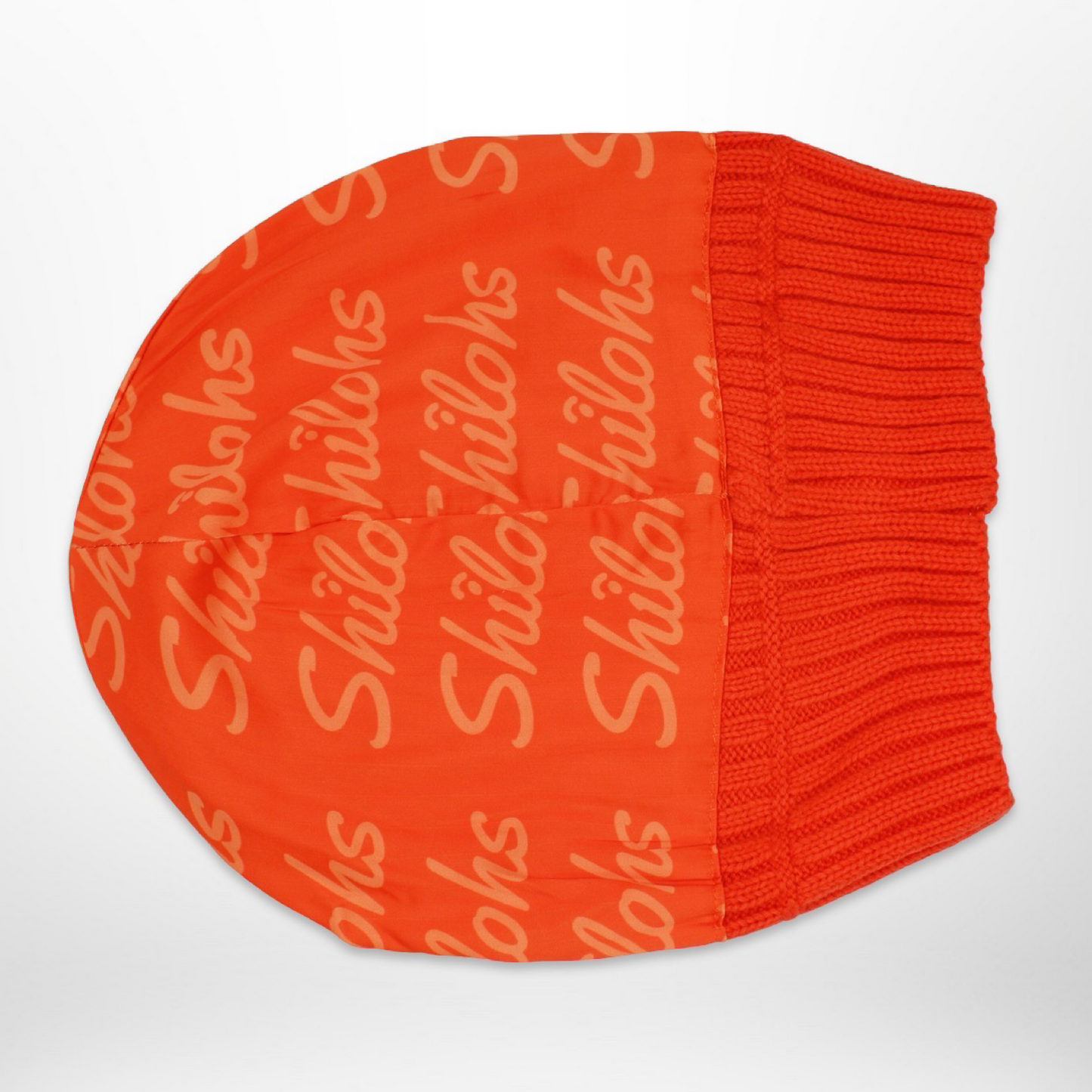 Orange Satin-Lined Beanie