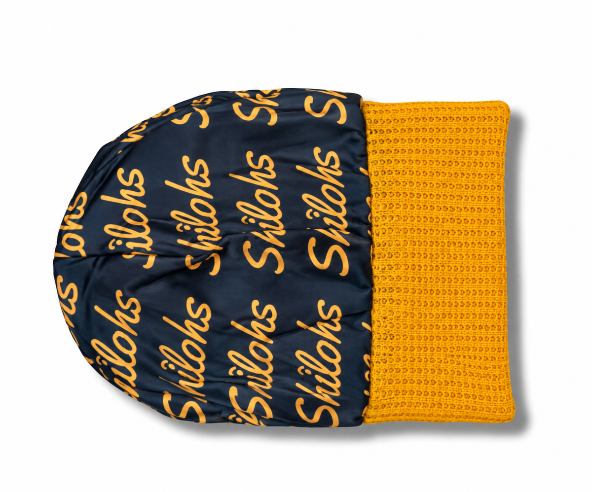 Blue/Gold A&T Satin Beanies