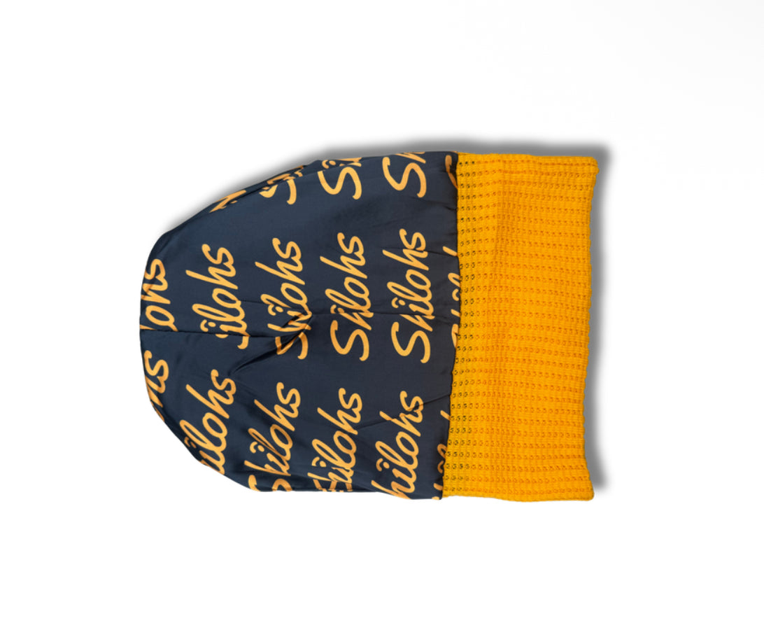 Blue/Gold A&T Satin Beanies