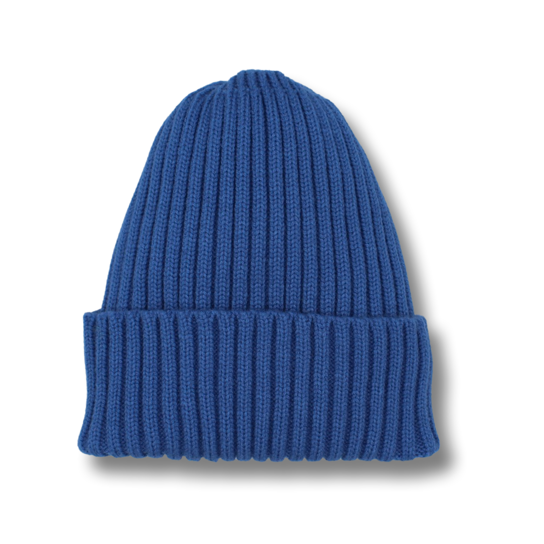 Blue Satin-Lined Beanie - Toddler