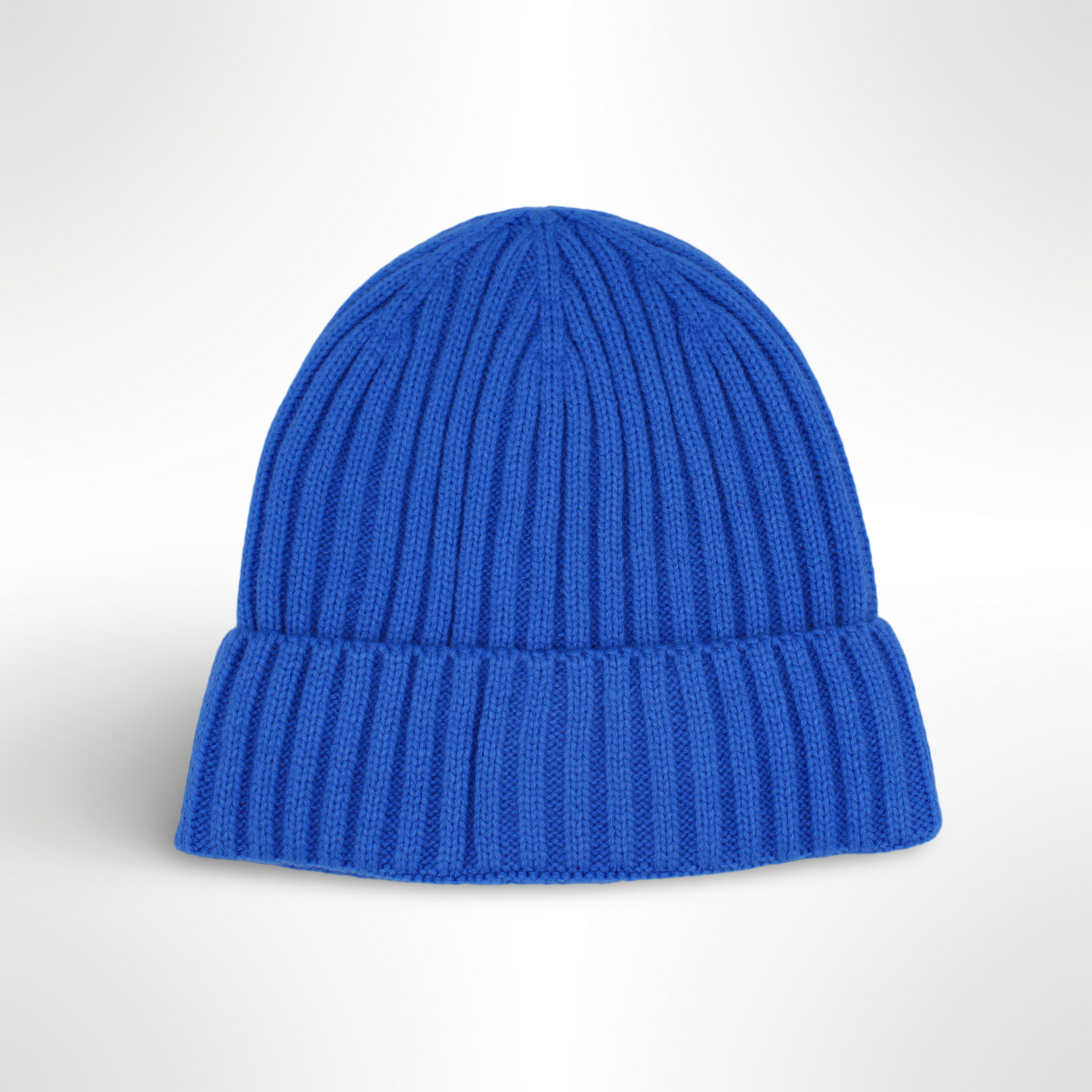 Blue Satin-Lined Beanie