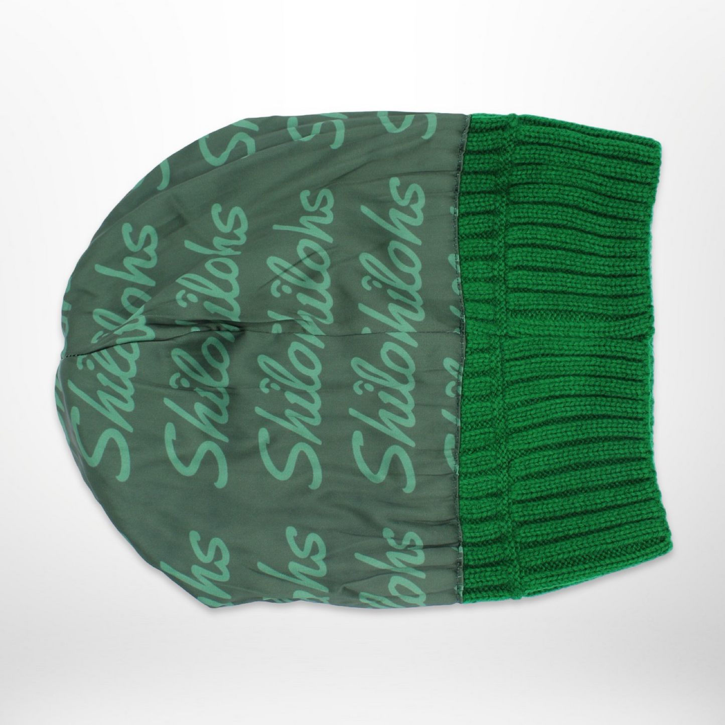Green Satin-Lined Beanie